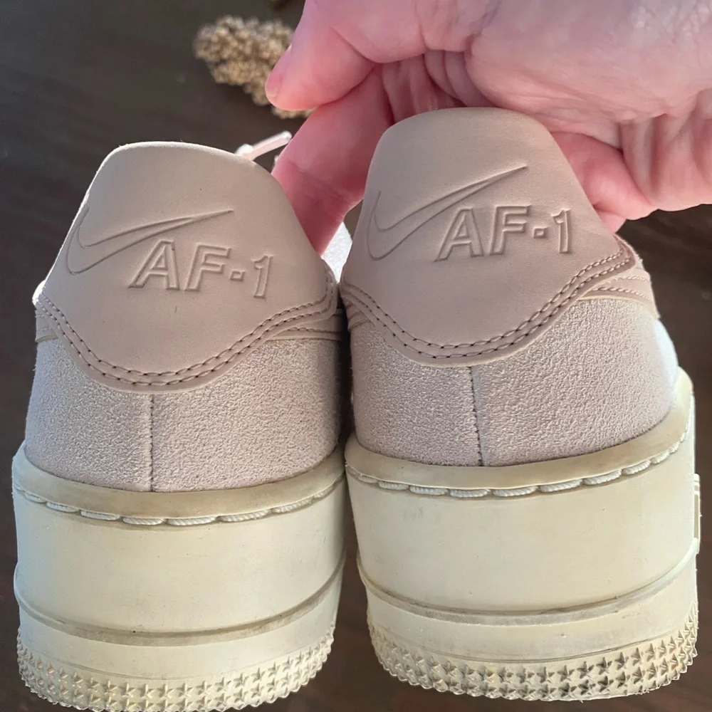 Nike: Light Pink Suede AF-1 - Picture 7 of 7